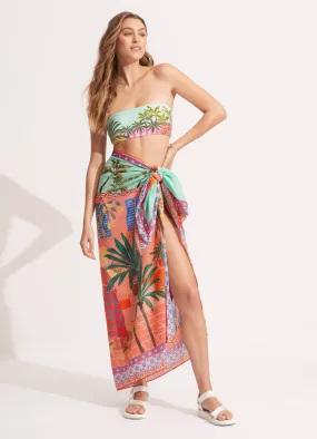 On Vacation Sarong - Azure On Vacation Sarong - Azure