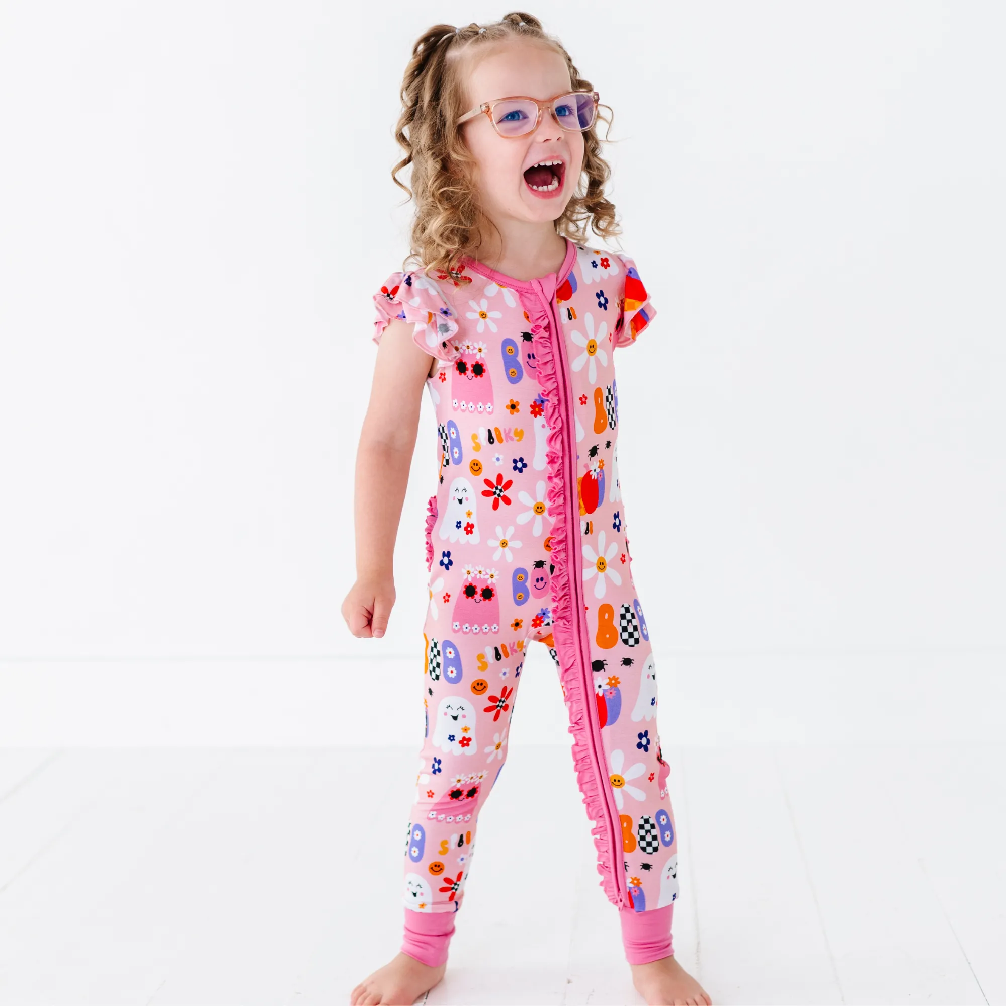 Pink-A-Boo Ruffle Romper
