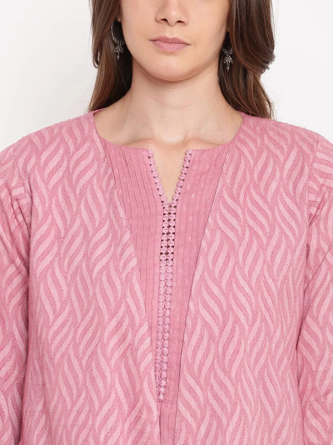 Pink Dobby Reversible Jacket