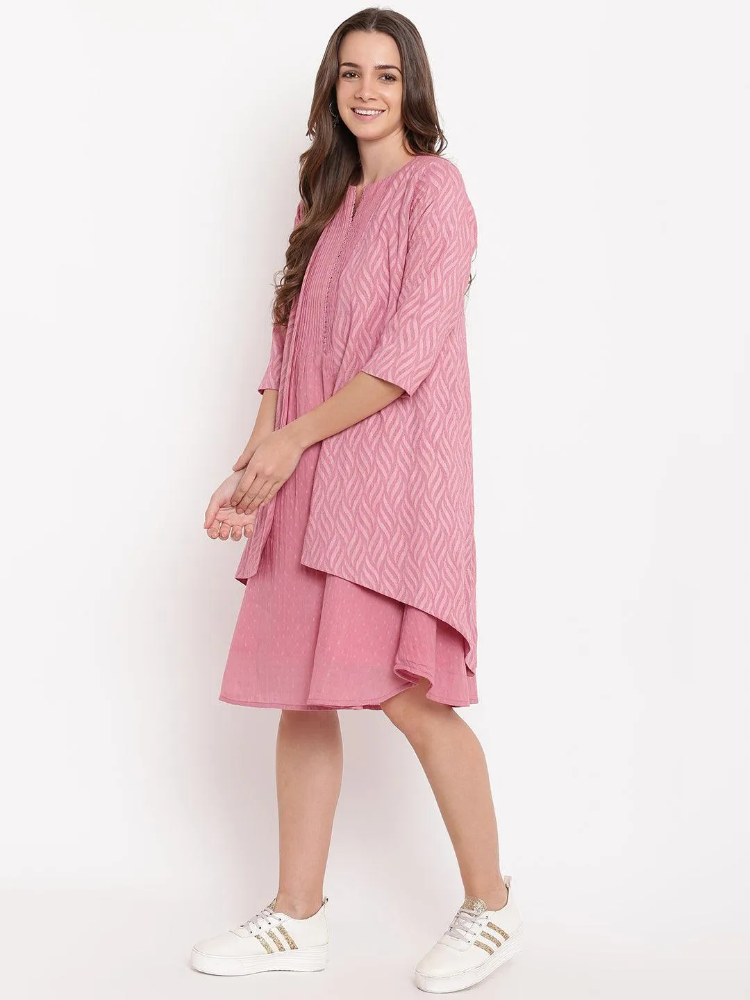 Pink Dobby Reversible Jacket