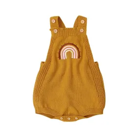 Rainbow Crisscross Knitted Romper Rainbow Crisscross Knitted Romper