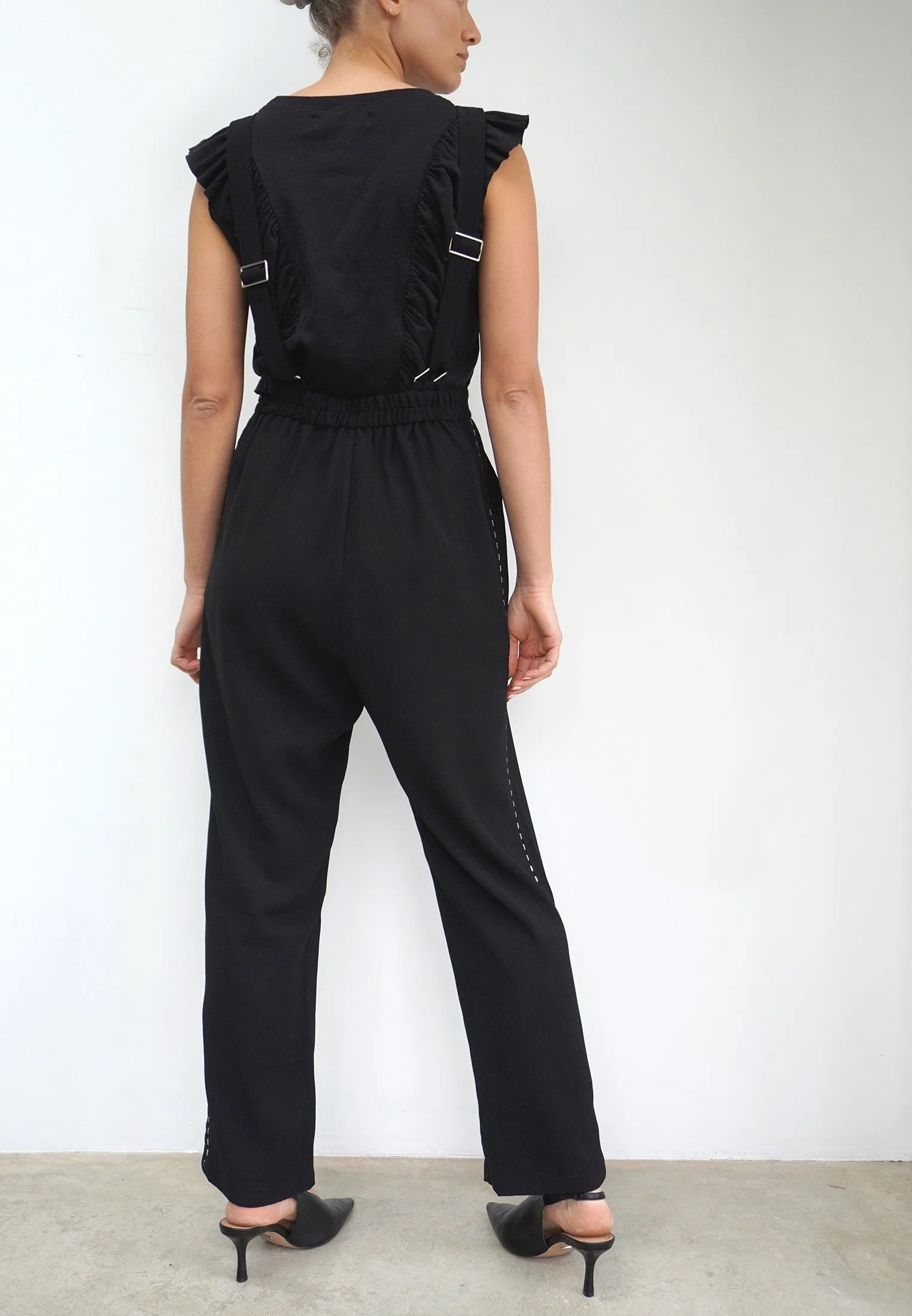 SINGULAR DUNGAREES BLACK