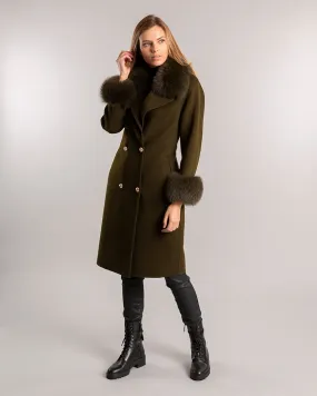 Sloane Wool Coat Moss Green Sloane Wool Coat Moss Green