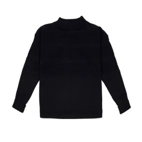 SNS Herning Fisherman Sweater in Navy SNS Herning Fisherman Sweater in Navy