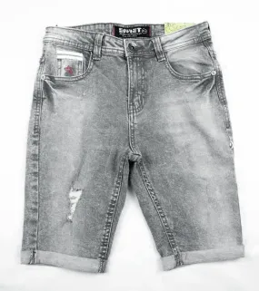 SOVIET BOYS GREY DENIM SHORTS SOVIET BOYS GREY DENIM SHORTS