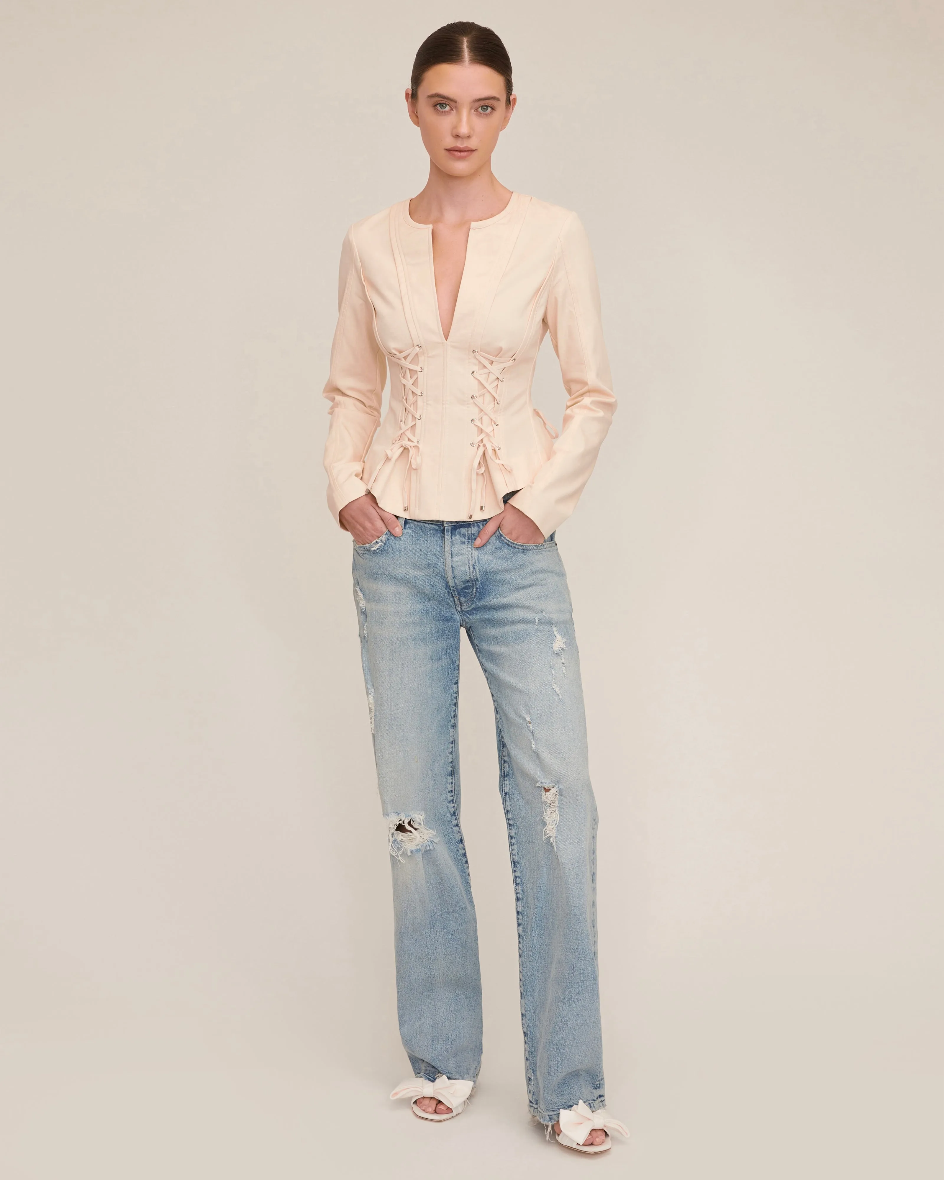 Valentina Lace Up Top