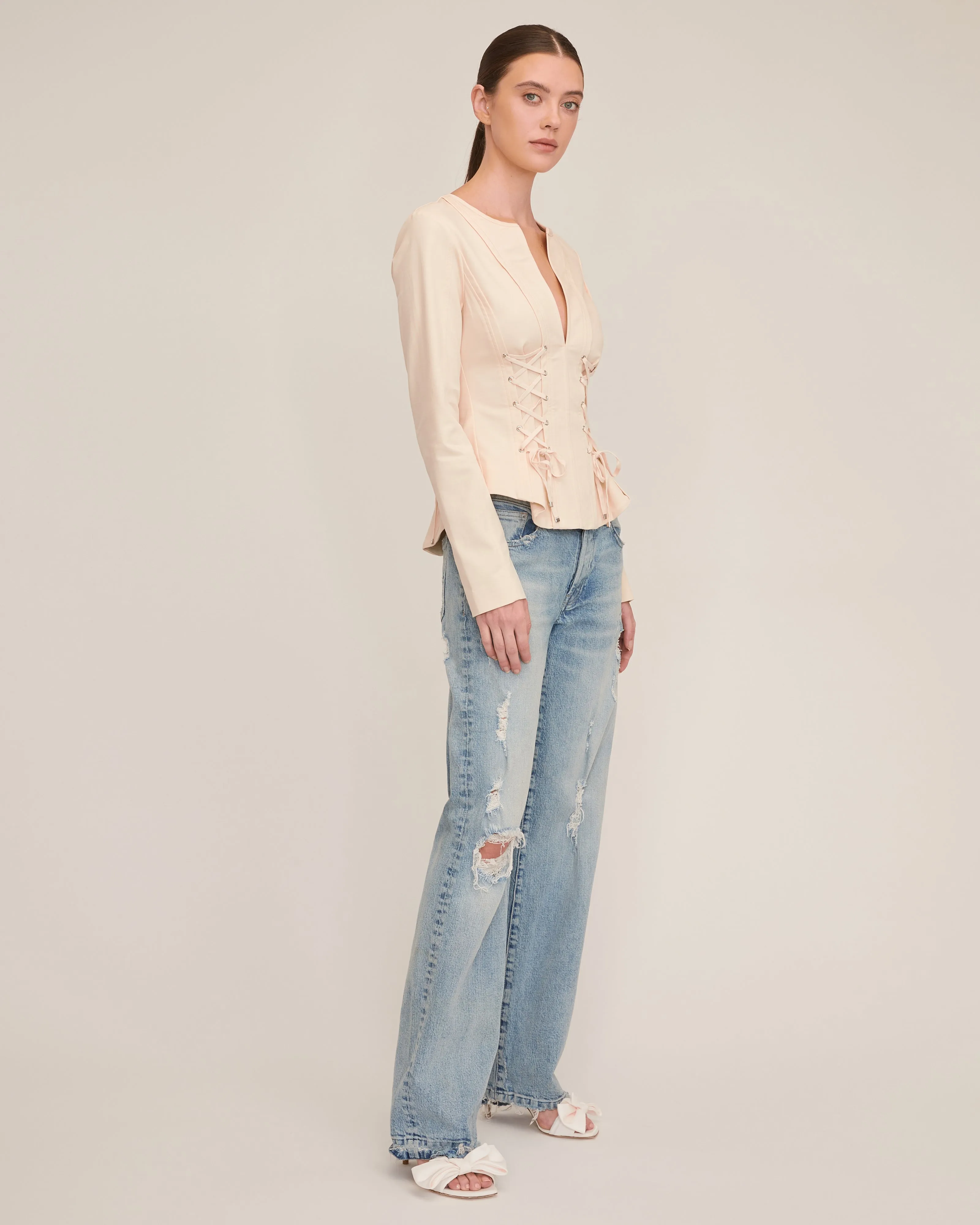Valentina Lace Up Top