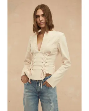 Valentina Lace Up Top