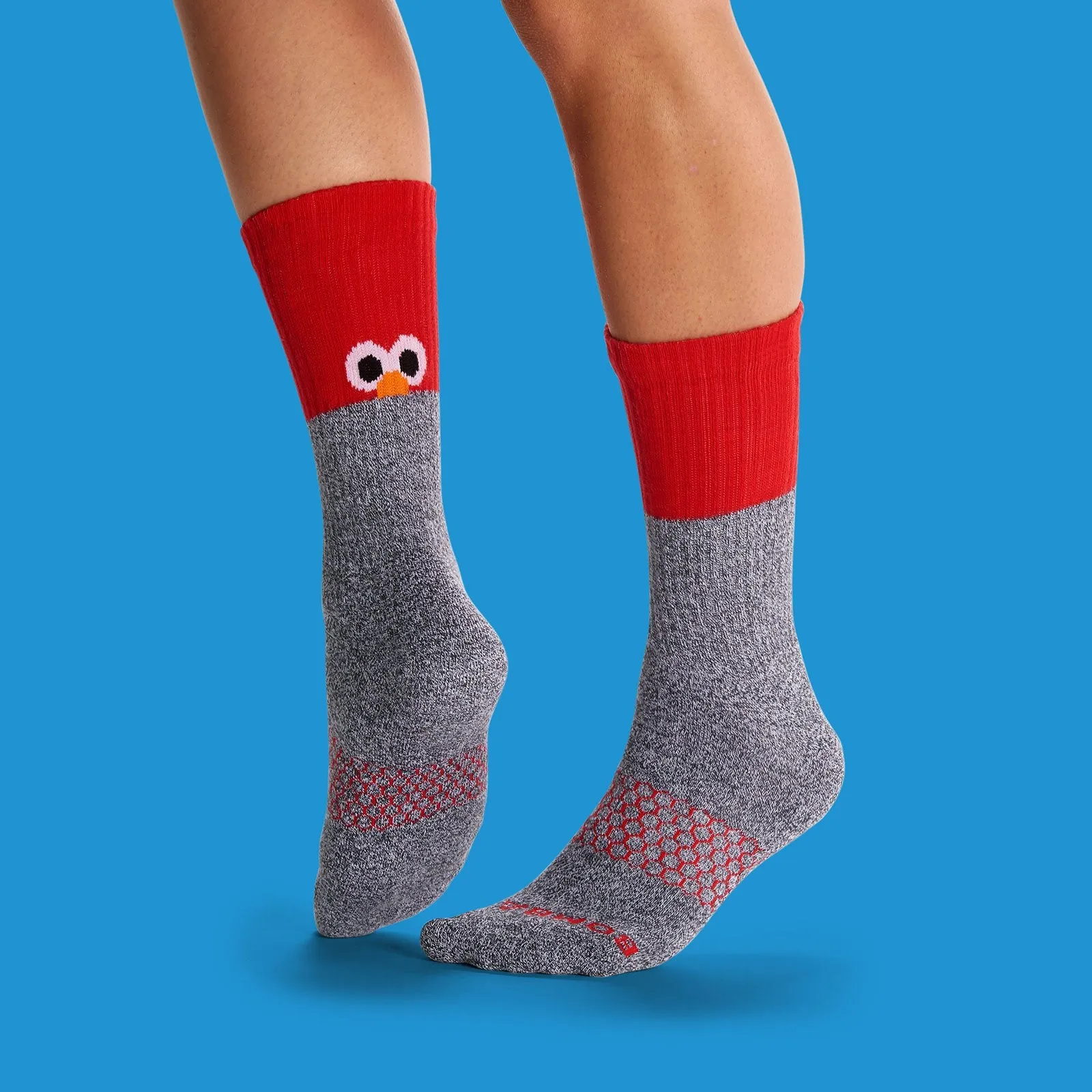 Women's Sesame Street Elmo Colorblock Socks