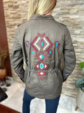 Women's Utility jacket w/cinch waist - (CS19311) Women's Utility jacket w/cinch waist - (CS19311)